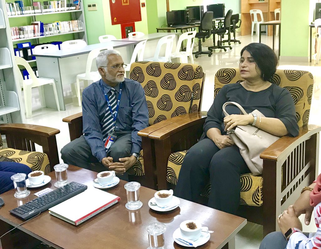 MNULibraries's tweet image. ✨It was a pleasure to meet Dr. Aishath Shehnaz Adam and introduce our local database Saruna to her. We deeply appreciate her interest to share her writings, books &amp;amp; articles under her authorship to Saruna database✨
#saruna #mnulibraries