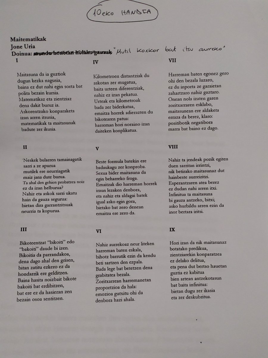 mailegetx's tweet photo. Aspaldiko paperetan txukunketan hasi eta @joneurialbizuri -ren bertso-sorta aurkitu. Oker ez banaiz, duela 10 urte Beasaingo Arrano bertsopaper lehiaketan sarituak. https://t.co/fCOMBTJrfM