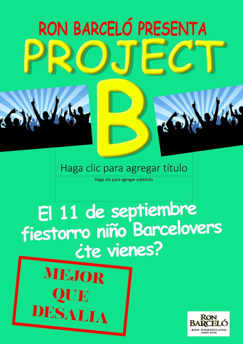 RonBarceloSpain's tweet photo. Hora de demostrarle a @lxsjefxs que un Barcecrack no se rinde cuando se trata de un fiestón.
Si hacemos que #QueremosProjectB TT, fijo que nos dejan organizarlo.
¿Querían Vive Ahora? Pues toma Vive Ahora. https://t.co/HiULOBIgDh