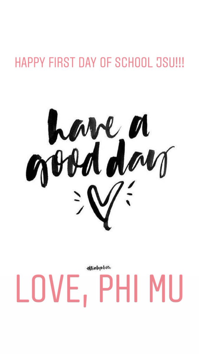 happy first day of school 💗