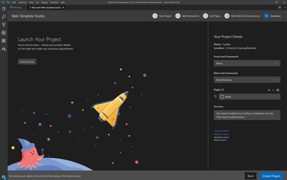 MSFTGarage's tweet photo. A second cohort of @MSFTGarage interns adds a summer's worth of  features and launches Web TS 2.0, the #opensource full stack web app creator great for hackathons and student devs. Learn more: https://t.co/c0FJFLjGG0 Try it out: https://t.co/MVadPg0awB https://t.co/rhm5VcndNE