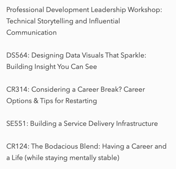 beckylelliott's tweet photo. Yay! Thrilled to register #ghc19 sessions today.

Fellow @ghc attendees, what are your must-attend sessions?  #ghcfirsttimers #womenintech   

Here's a shortlist of some of the sessions that excite me. https://t.co/6hTfJvn3X2