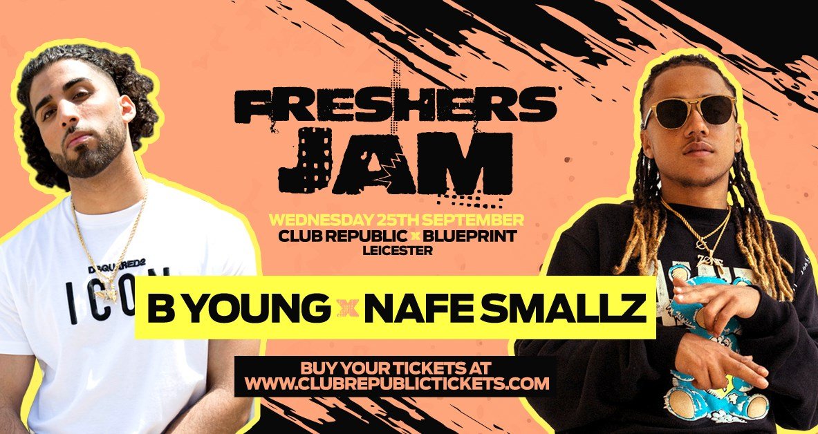 #FreshersJam <a href="/BYoungOfficial/">B Young</a> &amp; <a href="/NafeSmallz/">Nafe Smallz</a> Live at Club Republic! 

Get Your Tickets Now: clubrepubilctickets.com