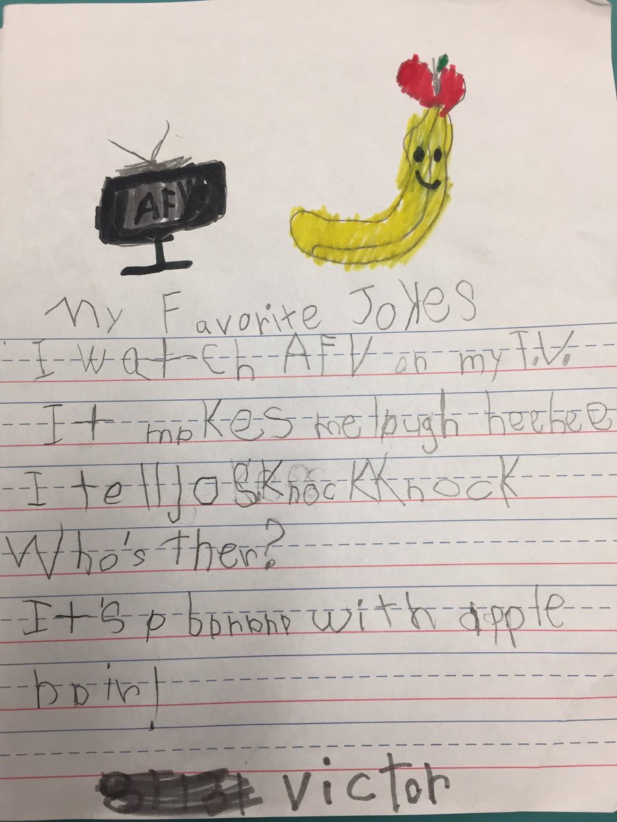 EcoffLibrary's tweet image. Our first summer reading poem @EcoffElementary! &quot;I tell jokes.  Knock, knock, who&apos;s there? A banana with apple hair!&quot; LOVE this! #ccpslibraries