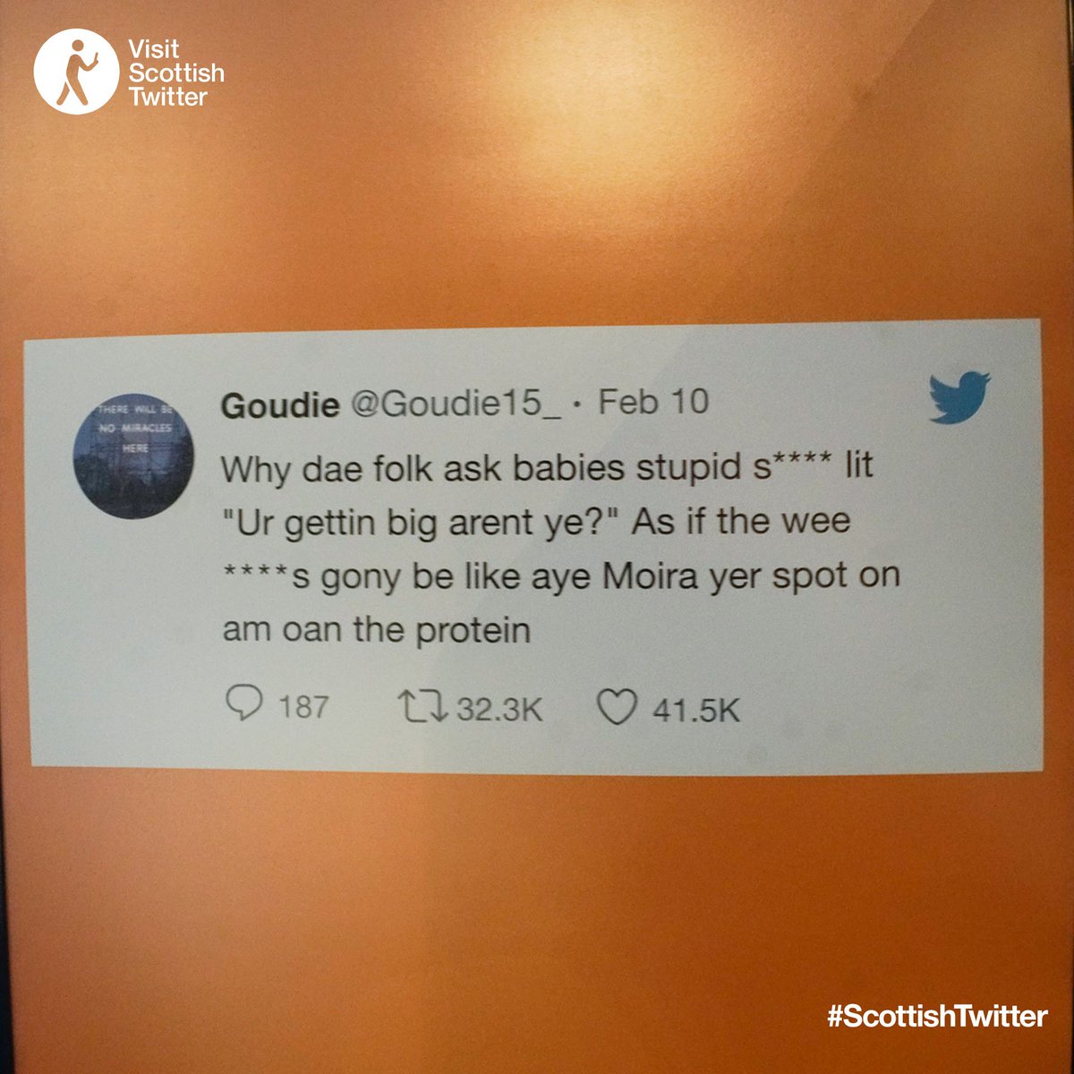 <a href="/fraserjfstewart/">fraserjfstewart ⚡️</a> <a href="/emilyjohnston/">Emily Johnston</a> @gigiglasgow72 <a href="/Fortune_91/">Stuart Fortune</a> Howdy <a href="/Goudie15/">Goudie</a> 

#ScottishTwitter Wall Of Fame for you, ma man
x.com/Goudie15/statu…
