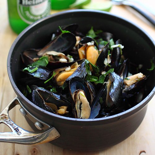 MSFOMA1's tweet photo. You shouldn’t be concerned if a batch of #mussels is of different colours: pale white meat indicates a male mussel, and a warmer, more orangey colour, a female. https://t.co/Bzx3XaX5vE