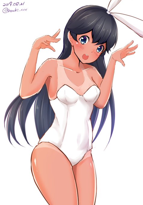 バニーの日しおん
#艦これ版深夜の真剣お絵描き60分一本勝負
#艦これ版真剣お絵描き60分一本勝負_20190821 