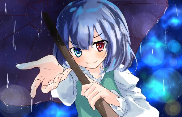 #深夜の真剣お絵描き60分一本勝負
「傘忘れたの?」 