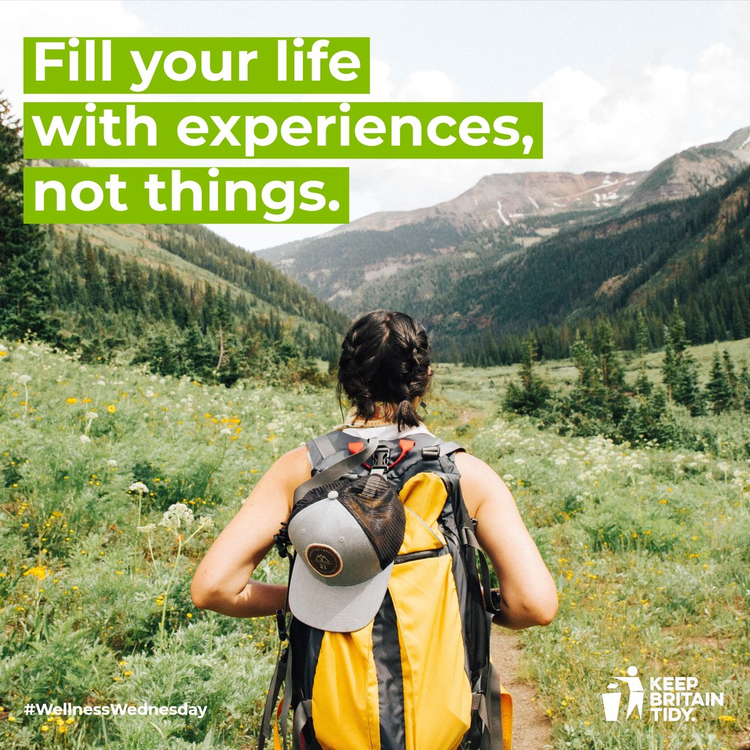 Our #WellnessWednesday tip this week is to fill your life with experiences, not things.
​
​Comment below if you agree that having stories to tell is better than stuff to show!