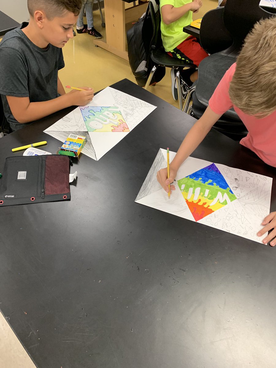 RoomTms's tweet photo. 1st period is working hard on their Art Elements! @TimberviewMS #onetimberview https://t.co/g6CORJm7hk