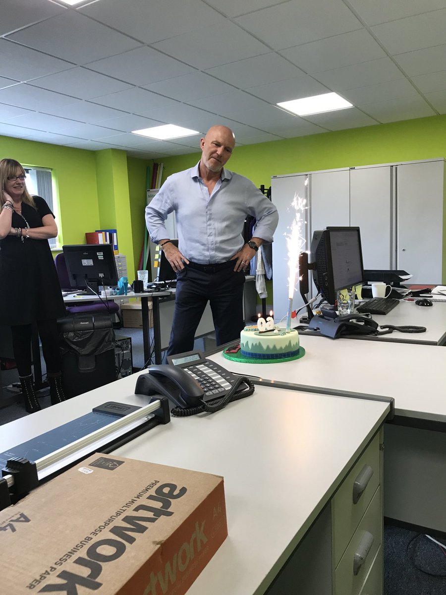 VisiveGroup's tweet photo. #Visive chairman’s 60th birthday cake, apprehensive face - who likes being 60?🥳 https://t.co/0Nhpy0x9hg