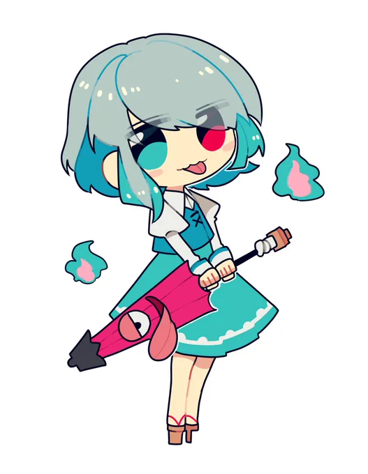 #深夜の真剣お絵描き60分一本勝負
小傘チャ～ 