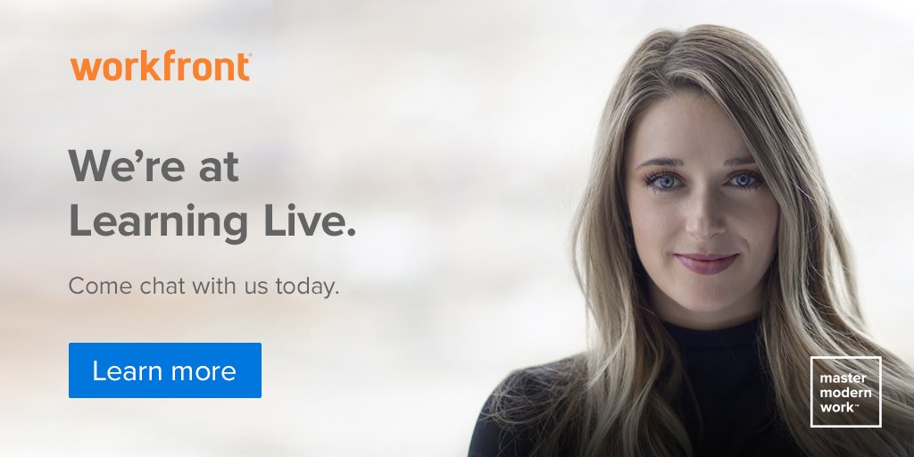 YourLPI's tweet image. Come see Workfront at Learning Live today

Want to tie together all of your L&amp;amp;D processes, workflows &amp;amp; content? Come visit #workfront at Learning Live to find out how.