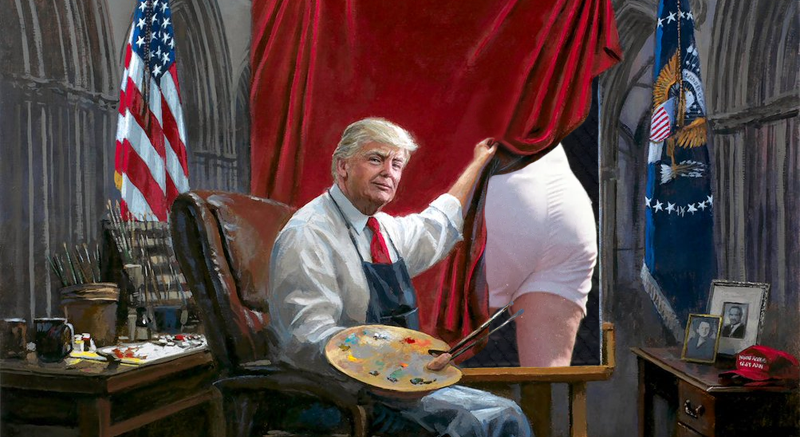 rollingruckus's tweet photo. Trump Masterpiece - "The Greatest Athlete" #TrumpMasterpiece #WaffleAss https://t.co/osgRp0XMfV