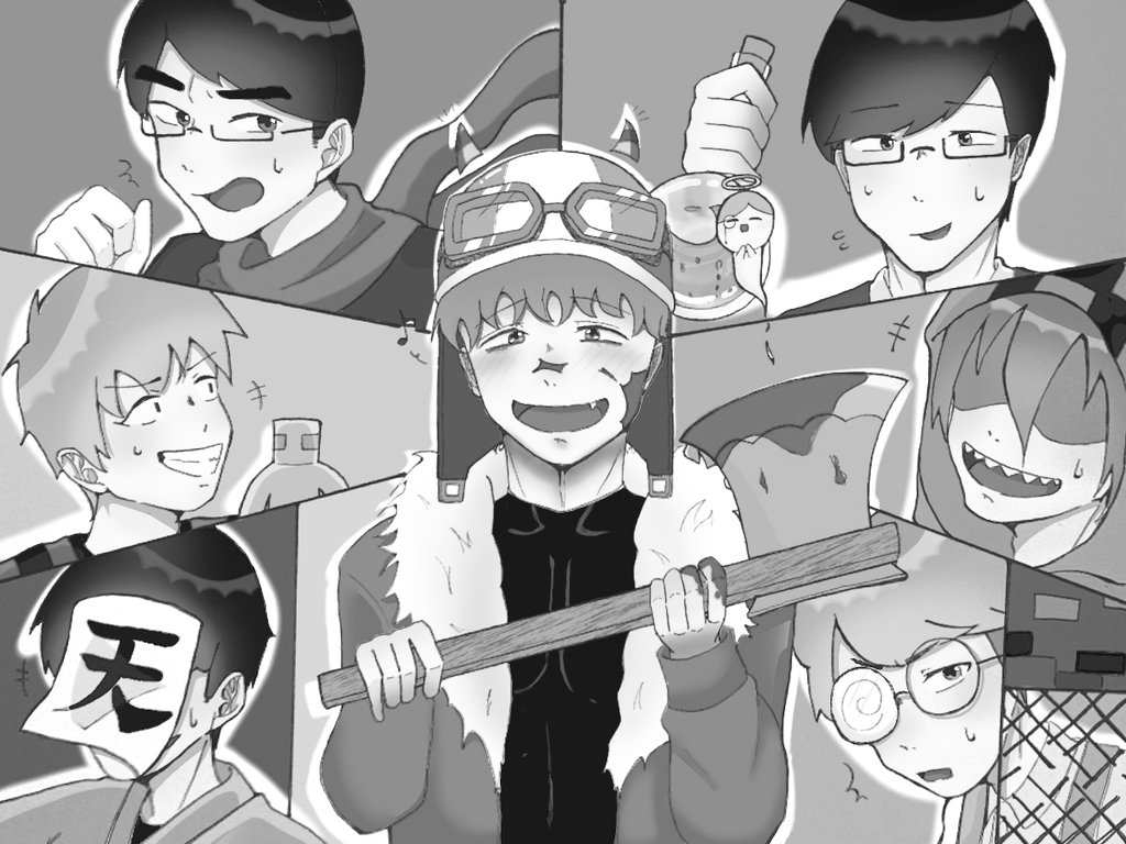 #モノクロにするとかっこよく見える魔法がかかる 

私の絵柄では無理だった。 