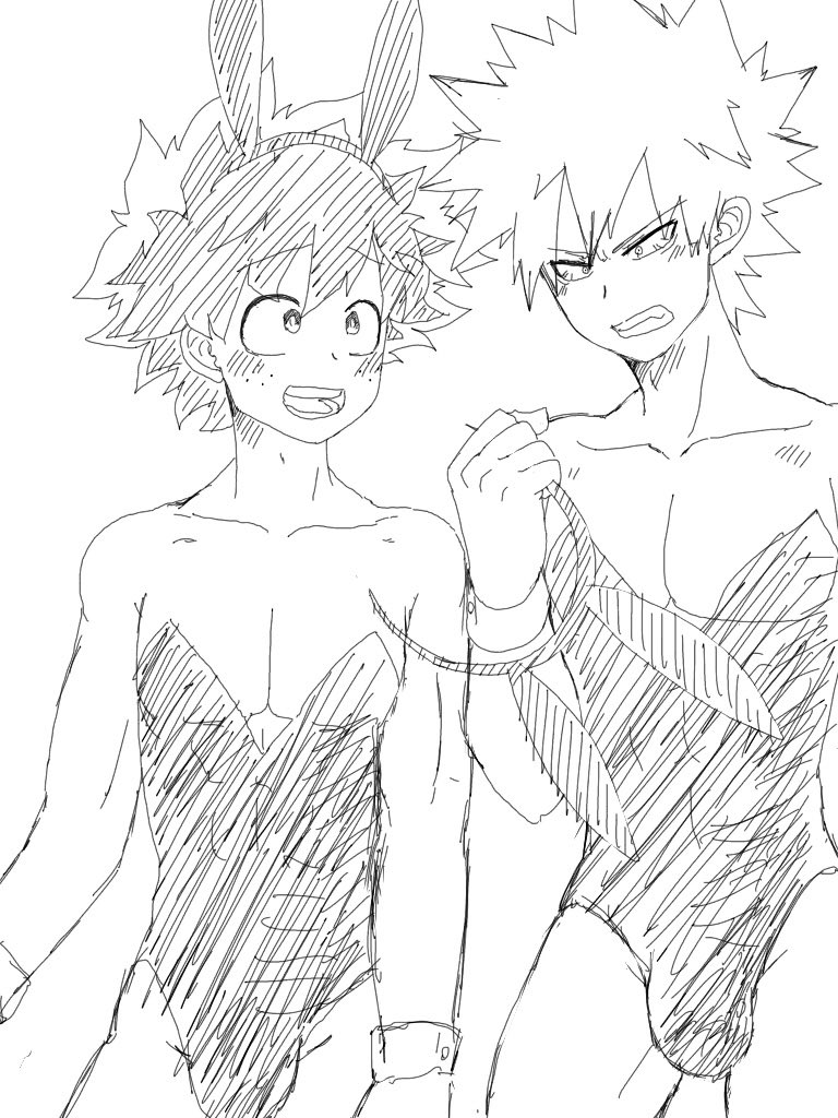 今日がバニーの日らしいじゃないか!!!!💦💦
色無しでごめんね💦
はい、モッコリです!🤪💖💖💖
#勝デク 