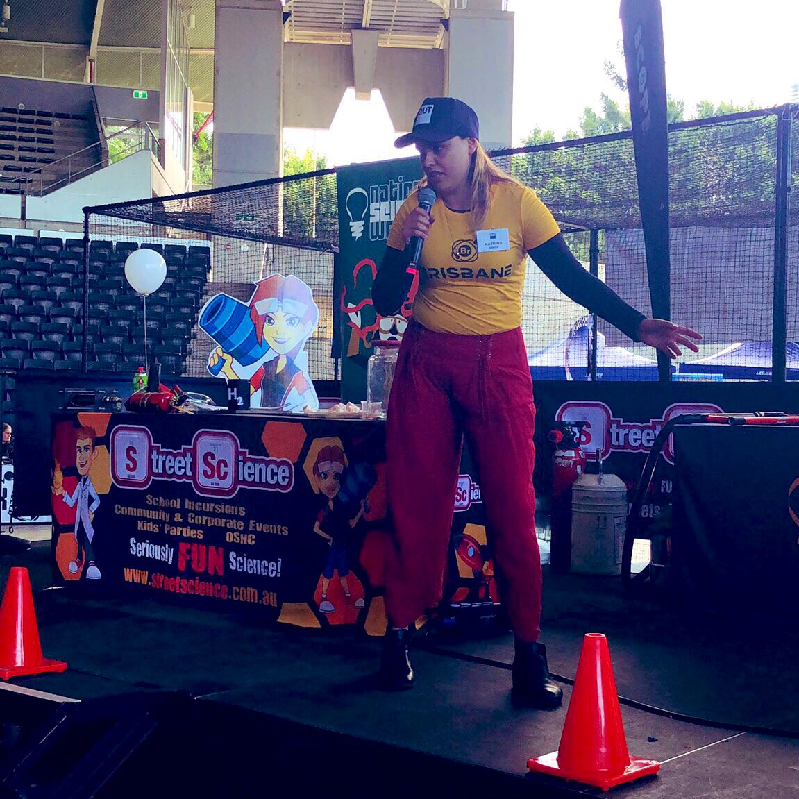 KatrinaWruck's tweet photo. Inspiring some young minds to pursue STEM careers at the Brisbane Science Festival! Big thanks to @ScienceSteve1 and the team at Street Science for having me! #QUT #stemisforme #natsciweek #WomenInSTEM @qldscience @Aus_ScienceWeek @IndigenousXLtd https://t.co/h2y3k6vE58