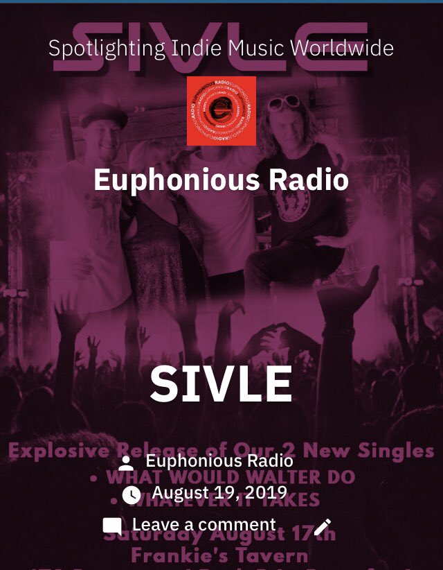 Check out our feature on #indierock #band SIVLE <a href="/SIVLEization/">SIVLE - Rock Band</a> euphoniousradio.com