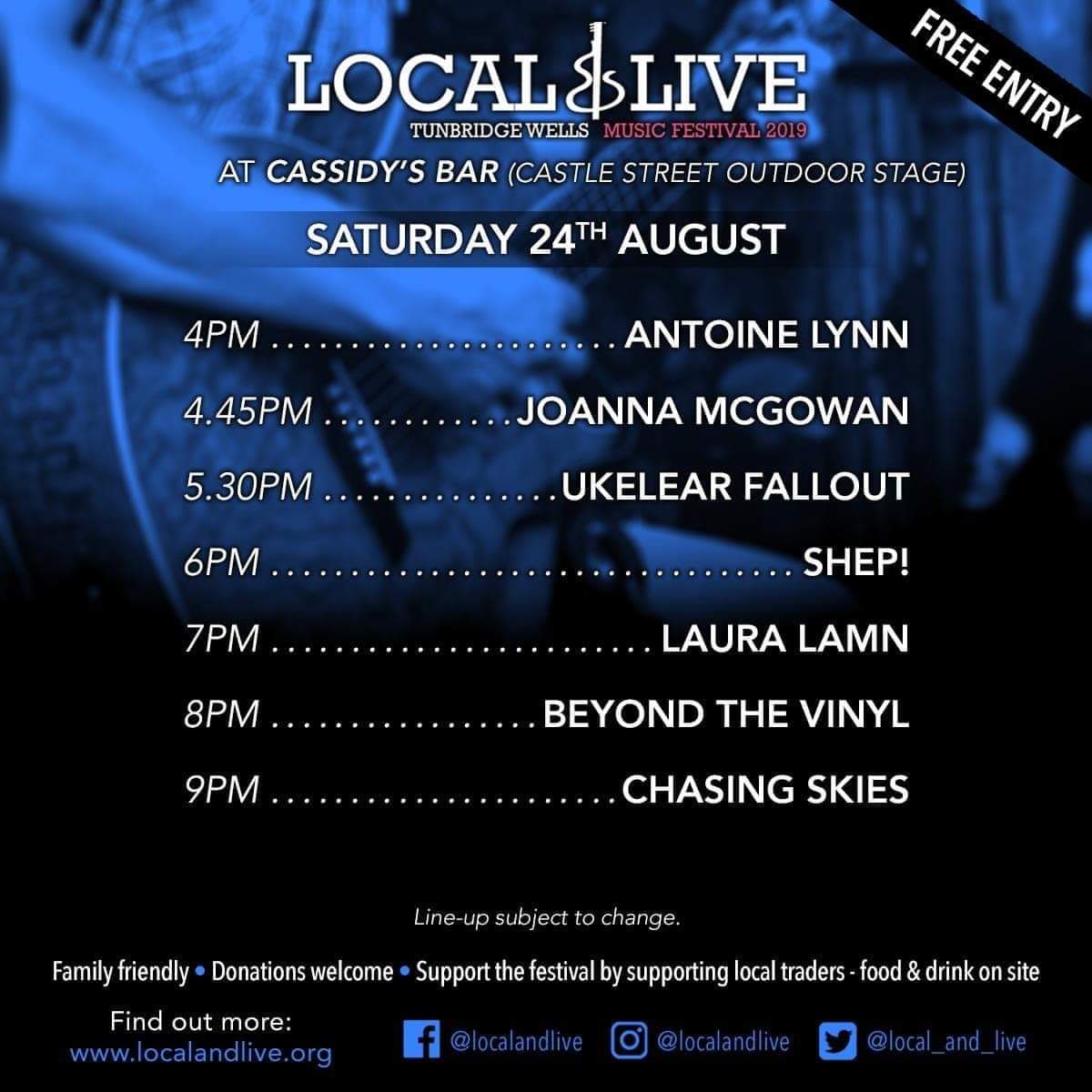 Ukelear Fallout (@ukelearfallout) on Twitter photo Not long til the weekend! As well as our spot on Friday in Calverley Grounds opening <a href="/Local_and_Live/">Local & Live</a> Festival, you can see us outside <a href="/CassidysBar/">Cassidy's Sports Bar</a> on Saturday #WednesdayMotivation #localandlive Not long til the weekend! As well as our spot on Friday in Calverley Grounds opening <a href="/Local_and_Live/">Local & Live</a> Festival, you can see us outside <a href="/CassidysBar/">Cassidy's Sports Bar</a> on Saturday #WednesdayMotivation #localandlive