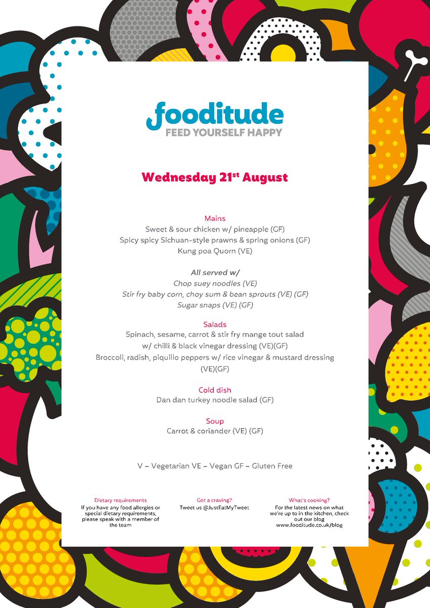 JustEatMyTweet's tweet photo. Morning Tweeps, here's your Wednesday lunch menu @MrDamianBell https://t.co/AXRampBvTZ