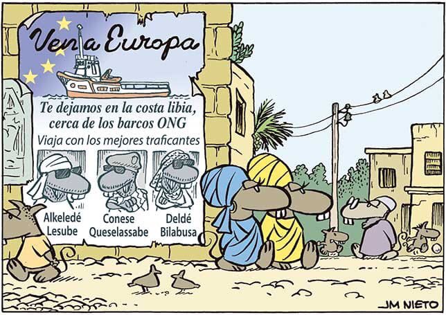 rchamode's tweet photo. Y mientras tanto, en el Africa subsahariana ... Genial viñeta en ABC #OpenArmsMafia https://t.co/548dcr7ODQ