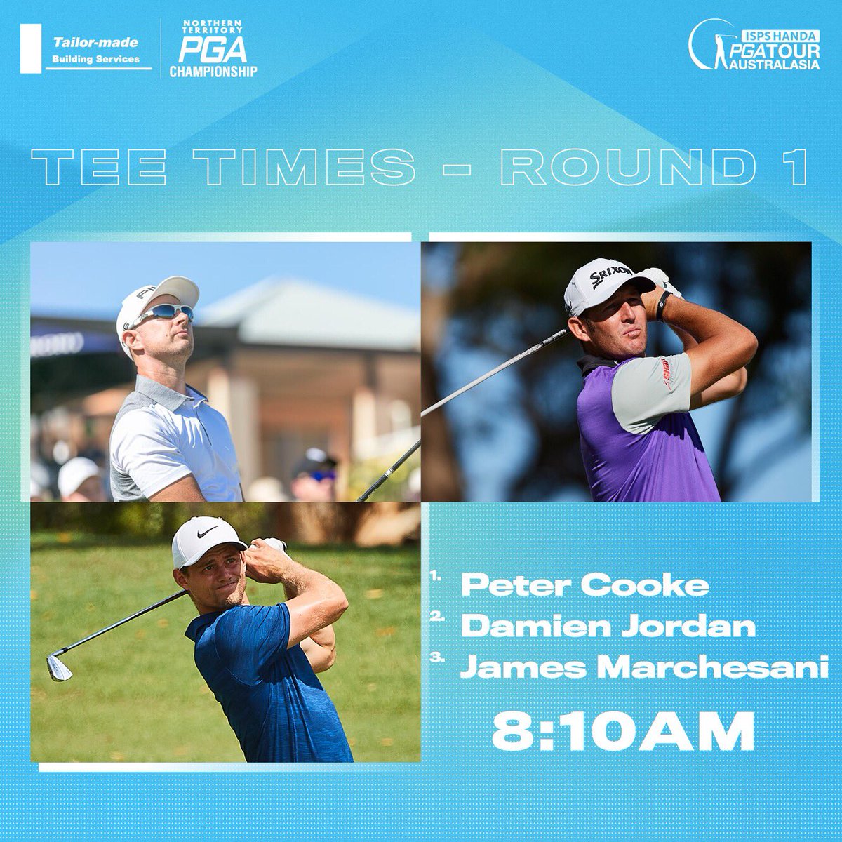 tomorrow's pga tee times