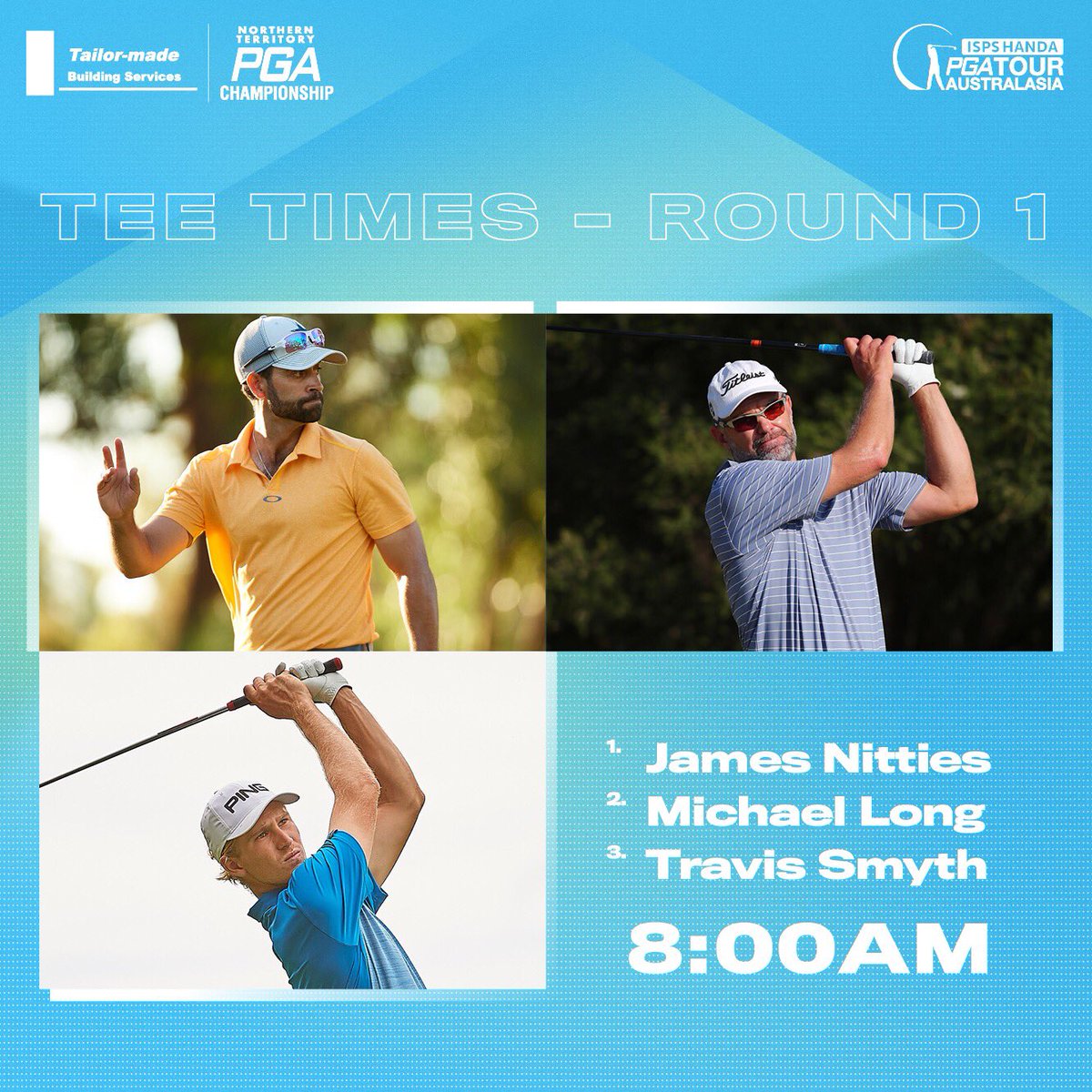 tomorrow's pga tee times