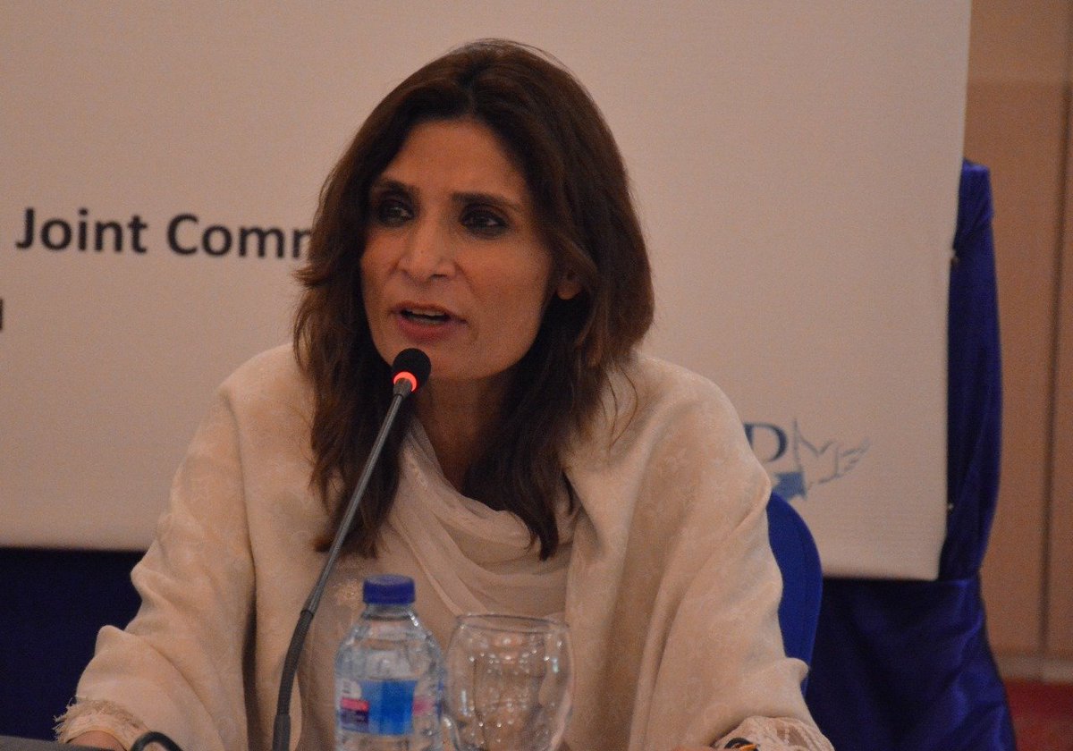 ZeeSalahuddin's tweet photo. Power of the people > people in power, so we at peoples' level must continue contributing to peace and development, says @AndleebAbbas (MP, and Parliamentary Secretary for Foreign Affairs), at the
@CRSSpak #BeyondBoundaries #bilateralDialogue series.
@vogul1960 @CRSSpak https://t.co/iG2vSkjhsg