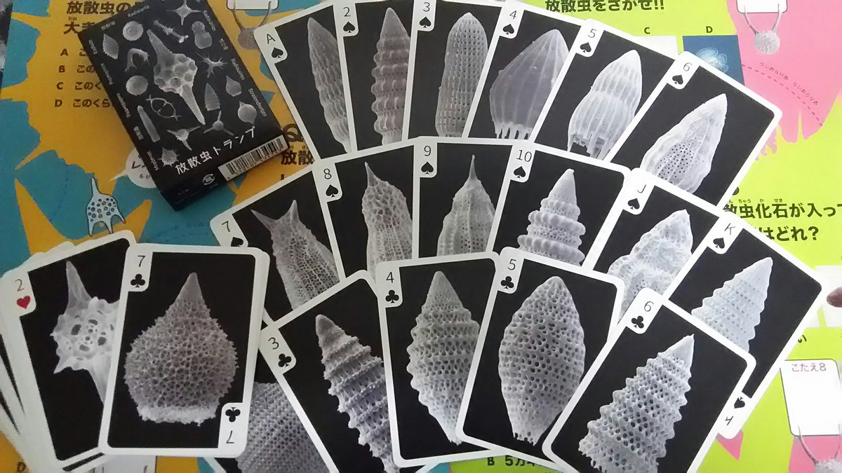 Kachi_ps's tweet photo. #放散虫展　で買った
#放散虫トランプ　と
#21_21DESIGNSIGHIT で買った
#BUTTERFLIGHT ハガキ
バタフライト葉書は
何だか、ドライブ（仮面ライダー）
を思い出した（笑） https://t.co/LrOU3NcufM