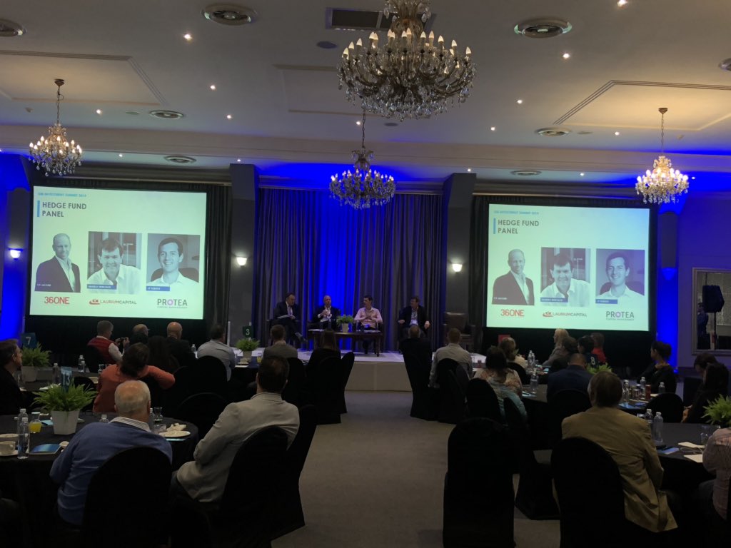 AngieBandolini's tweet photo. Awesome panel discussion with the bulls in industry! Things are heating up! #hedgefund101 #GIBInvest2019 #investments @GIB_Group https://t.co/G3ZPKzPHnG