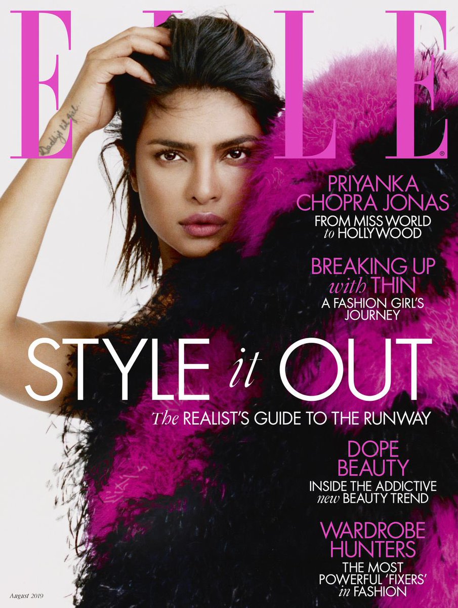 thecollectivema's tweet photo. Priyanka Chopra on the cover of ELLE UK August 2019.
.
Photographer #marcinkemspki
.
ELLE Magazine 
.
#thecollectivemanagement #elleuk #priyankachoprajonas #creativeagency #artistmanagement #talentrepresentation #editorial #londonagency #bollywoodactress https://t.co/TI6AXQbP7b