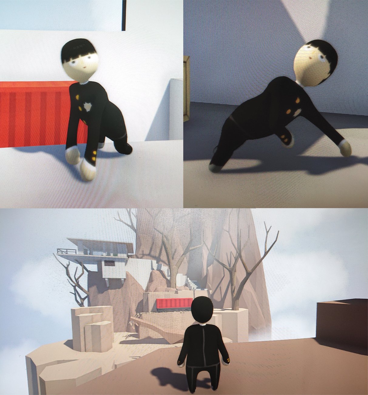 お く ら Human Fall Flat ﾋｭｰﾏﾝﾌｫｰﾙﾌﾗｯﾄ のカスタマイズモードで描いた師弟を見て欲しい