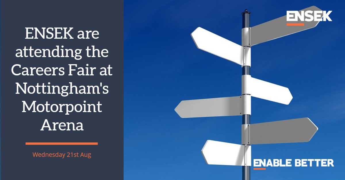 ENSEKLtd's tweet photo. Come talk to us at Nottingham's free Career Fair on 21st August between 10am-2pm. We will be happy to chat about the opportunities we offer and what we could do for you. See you there!
https://t.co/3WcHBYnUp6
#CareerFair #ENSEK #Job #Analyst #Engineer #Dev https://t.co/AnZ71ZnxYb