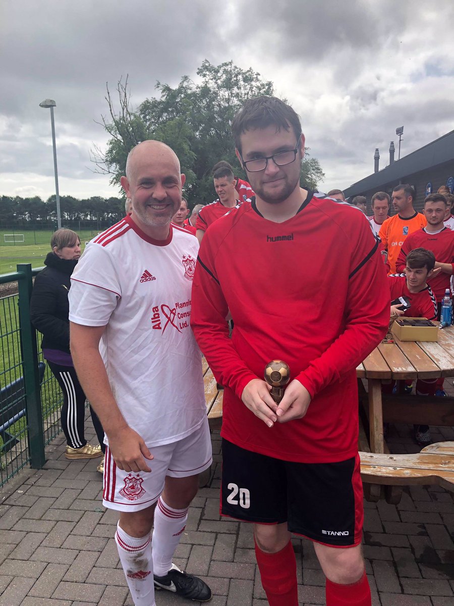 Onsideayrshire's tweet photo. There was also special awards for Kyle and Allan for the way they have engaged in the project this year, their commitment and attitude has been fantastic so well done guys, well deserved 🏆⚽️ https://t.co/ASm2Cb1krU