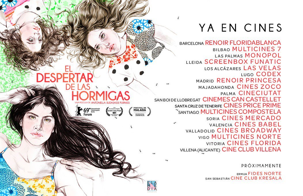 elamedia's tweet photo. Miércoles de Cine!!! Una fantástica oportunidad de descubrir #eldespertardelashormigas y descubrir de la mano de Isa los pequeños pasos que cambian las cosas. #Cortandopatrones
Aquí os dejamos los cines donde poder disfrutarla. https://t.co/jD2vK4F0a8