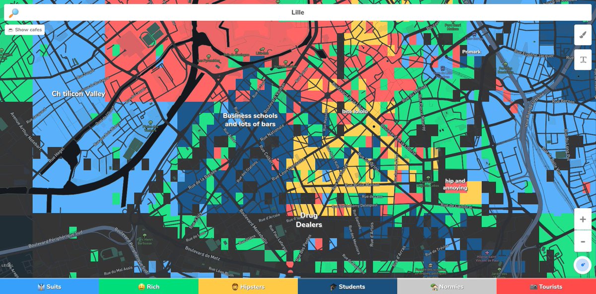 Ours_Au_Cafe's tweet photo. Les lillois s'amusent sur #Hoodmaps ! 😅 https://t.co/FA403e84Nc