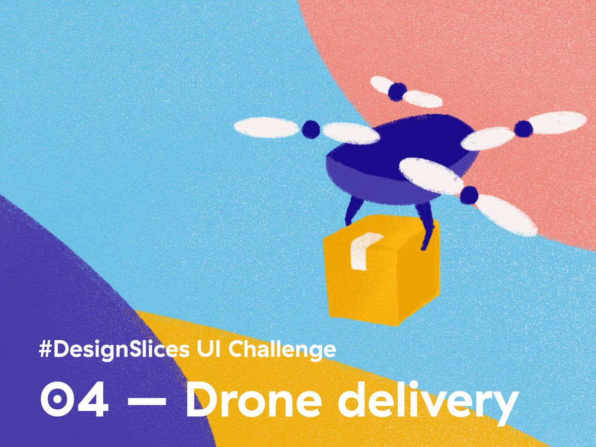 infinum's tweet photo. A new #DesignSlices UI challenge is out. Mission: Design a drone delivery navigation screen. More info: https://t.co/Daf06OY3uY https://t.co/nKJ7Pa4VDF