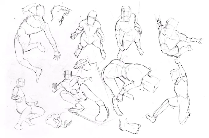 今日のポーズ練習

図形に置き換えれば、多少は描けるんですけど
それでも難しい

慣れるまでしばらくかかりそうです 