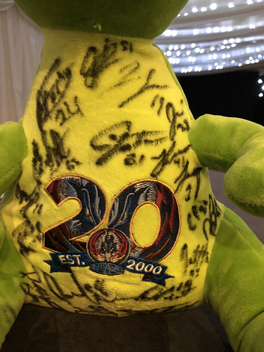 ColorcoCoventry's tweet image. COMPETITION TIME!!! You could win this lovely @covblazehockey dragon for the 20th Anniversary of the Blaze sign by all the 2019/20 players, all you have to do is RT this tweet and make sure you are following us, the winner will be chosen at random  🌈🐲🏒 @dclements58