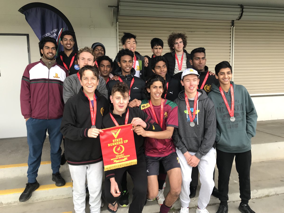 Congratulations to the Senior Boys Hockey State Champions. Well done to Maribyrnong Sports Academy (5) defeating Melbourne High School (1). Well done boys.