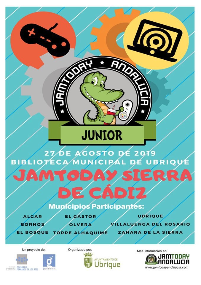 El 27 de Agosto <a href="/CG_El_Bosque/">CG El Bosque</a> participará en la 1ª #JamToday Junior Sierra de #Cádiz. Niños y niñas de #Guadalinfo diseñarán y elaborarán #videojuegos con #Scratch, desarrollando su creatividad a través del juego.Vive un #VeranoVivo con las #Tic #InnovaciónyJuego
<a href="/RedGuadalinfo/">Vuela Guadalinfo</a>