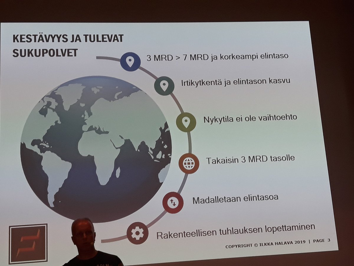 LeenaVestala's tweet photo. Futuristi @IlkkaHalava haastaa ELYn toiminnan digiaikana ihan huolella 😎 @PirkanmaanELY kehittämispäivässä! Supersociety täällä jo huomenna todella! https://t.co/Nvjh9pExOk