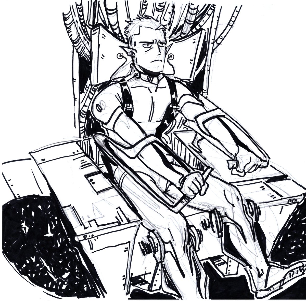 I spent last few days in the hospital, and now I'm recovering at home. Here are a few sketches from there
(thread)
