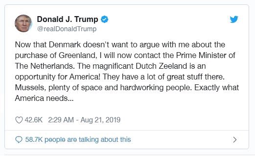 O Nee! Nu gaat Trump achter ons prachtige #Zeeland aan!

#lovezeeland #notforsale #America #Netherlands #zeeuwseconnectie