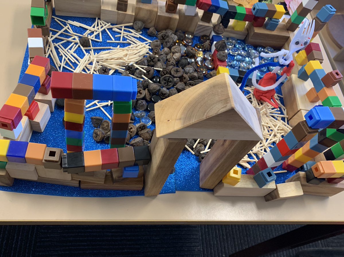 JessKB93's tweet photo. Where did Forky go next? Red group used loose parts and their imaginations to create their story about Forky’s next adventure. #forky #2B #toystory4 #looseparts #stories #shpps https://t.co/eNKGgM9YB7