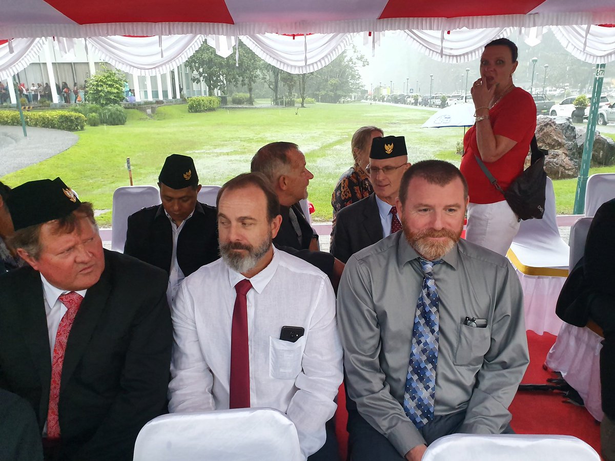 1st tweet in a while. New leadership role for the biggest American copper &amp; gold mining company. As part of the exec team, sitting with execs of the corporation &amp; generals for independence day. Here to improve quality of systems &amp; operations for company's non-profit IB schools.