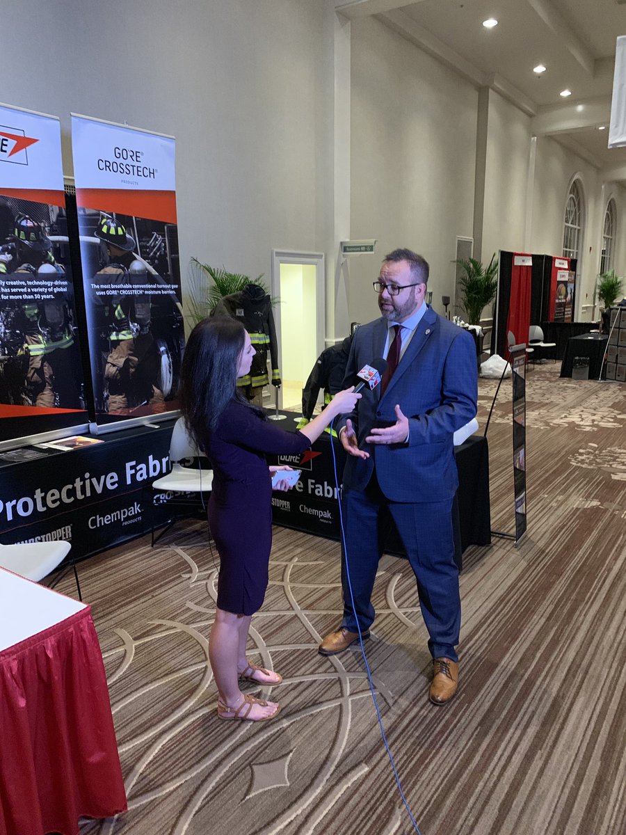 Up early to talk w <a href="/WKRN/">WKRN News 2</a> about #IAFFRedmond19 and the work @IAFFNewsDesk is doing to keep fire fighters safe and prepared to better protect the public.