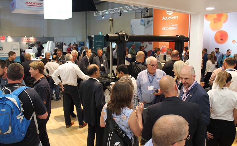 GaelForceGroup's tweet photo. Day one was incredibly busy at Aqua Nor and we were so pleased to see so many familiar faces and new friends join us in celebrating the launch of SeaQurePen. #SeaQureYourInvestment #Aquanor #aquanor2019 #aquaculture https://t.co/biENhYLSNg