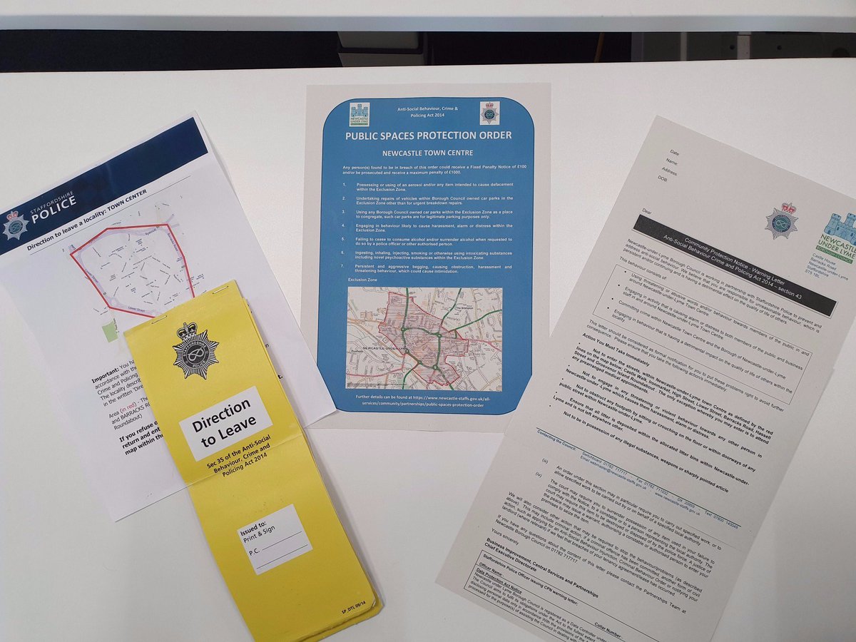 KeeleUniPolice's tweet photo. Due to recent reports of Anti-social behaviour &amp; Public order we have been working in partnership with Newcastle-under-lyme Borough Council and have issued several Section 35 notices, community protection notice warnings and public space protection warnings. (1/2) https://t.co/HlLTufrVk9