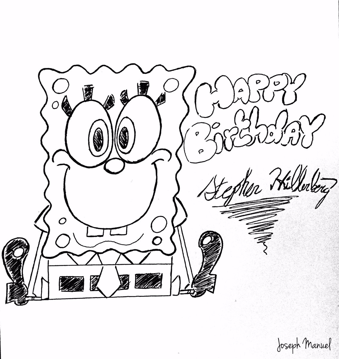 JosephManuelC's tweet photo. Today is would have been #stephenhillenberg’s 58th birthday. It’s still depressing knowing he’s gone, but he’s legacy will never be forgotten for what he has created! Happy birthday Steve, and thank you for creating an amazing show #SpongeBobSquarepants 🎁🎊 https://t.co/kg4APRMTuK